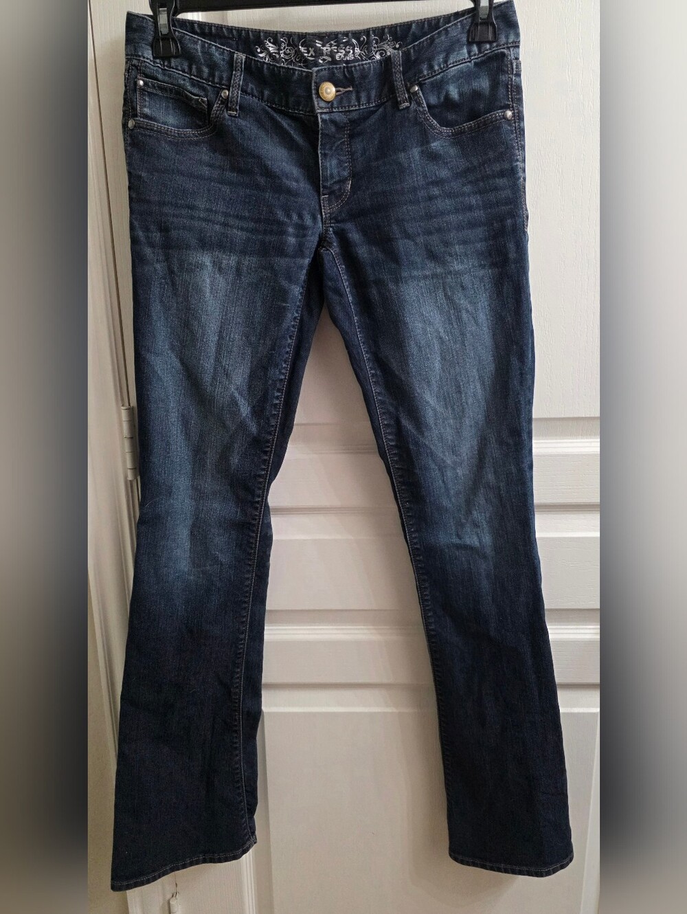 Express Dark Wash Bootcut Jeans